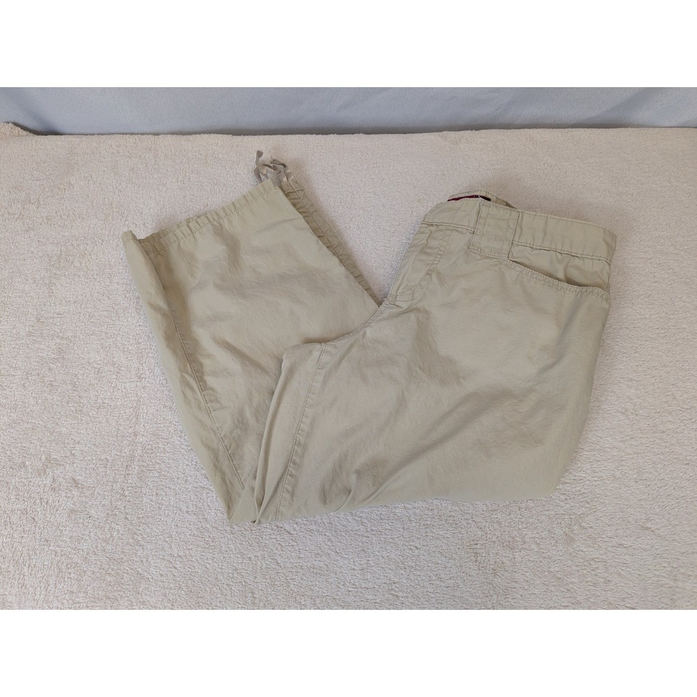 SO Real So Right Khaki Cargo Capri Pants Women's Size 7‎ 100% Cotton Gorpcore
